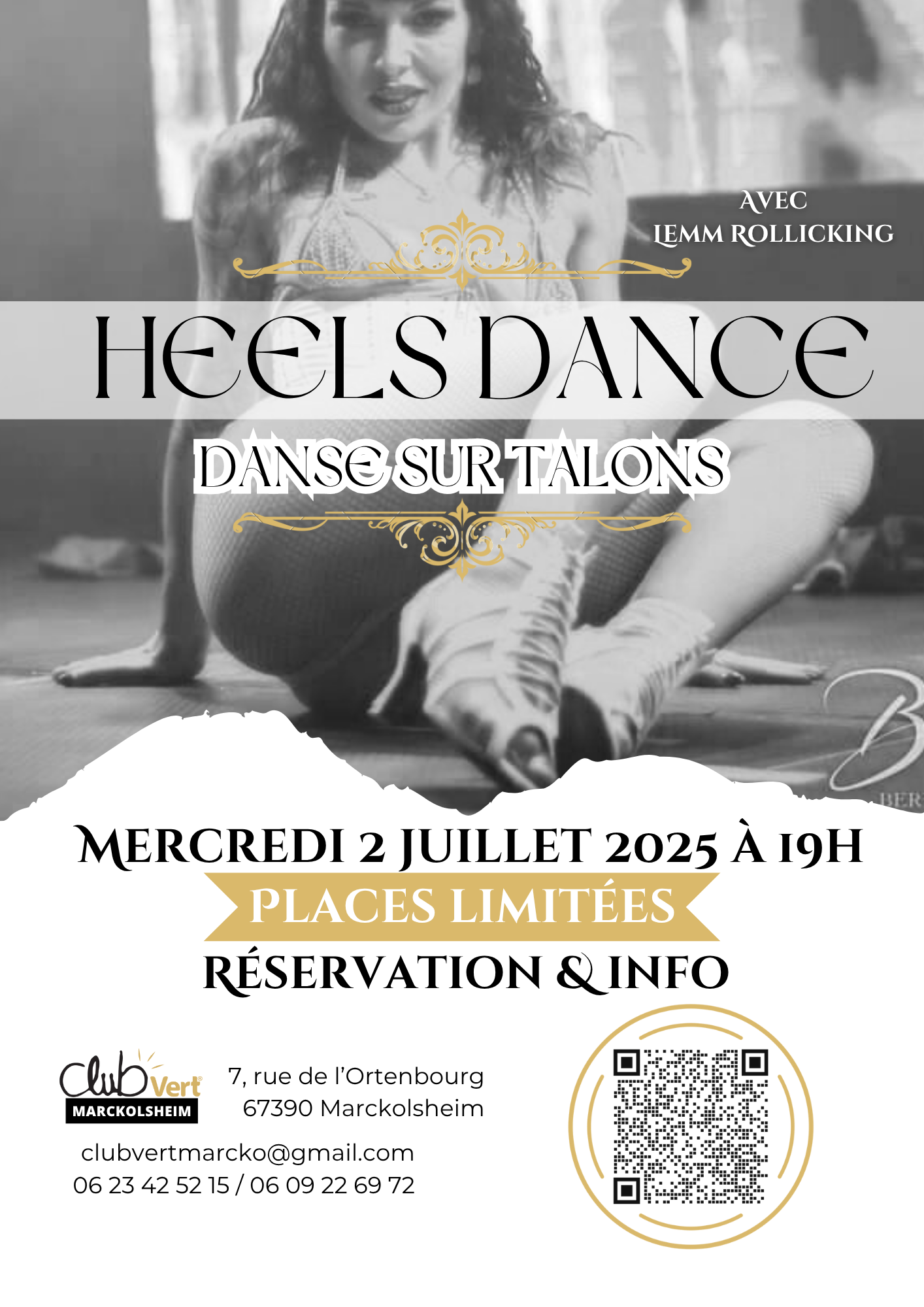 danse sur talons - heels dance avec Lemm Rollicking - marckolsheim club vert